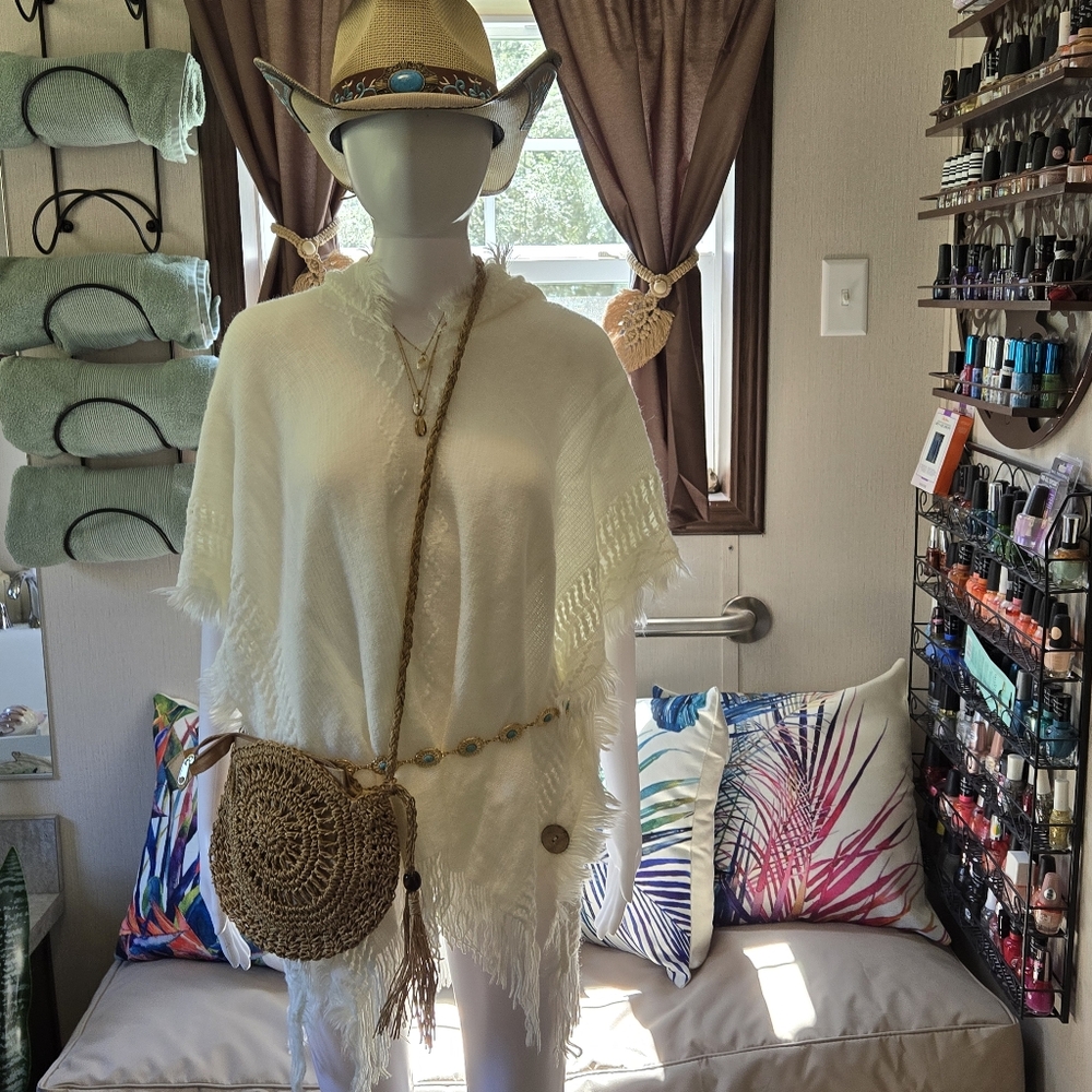 New! Beach Cover up Pullover Shawl(Coastal Couontry) - Picture 5 of 7